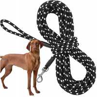 Smycz dla psa treningowa spacerowa mocna lina odblaskowa 10m
