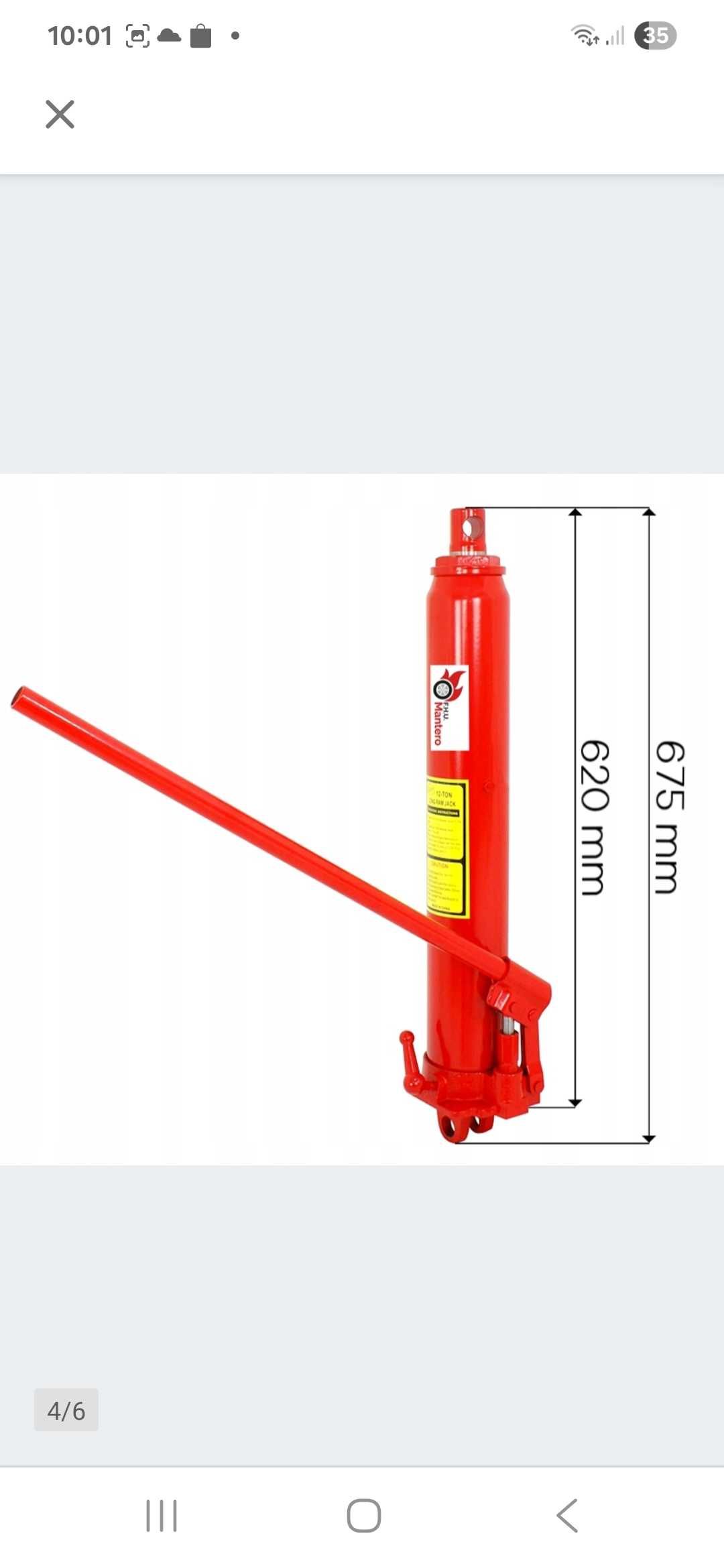 Siłownik hydrauliczny 12 ton