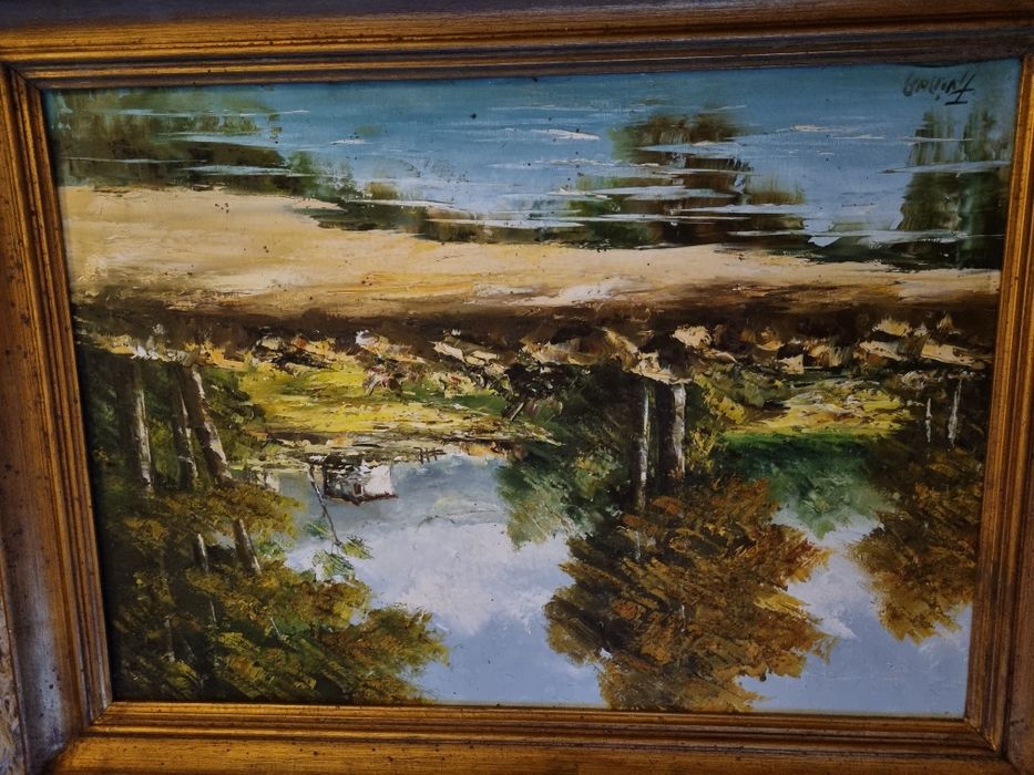 Pintura a óleo 80x60 F Viana