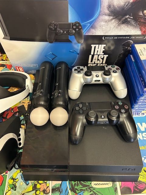 Sony Ps4 1tb+Zestaw Vr+Kamera+10xgra+Move x2szt Szczecin Ufogames