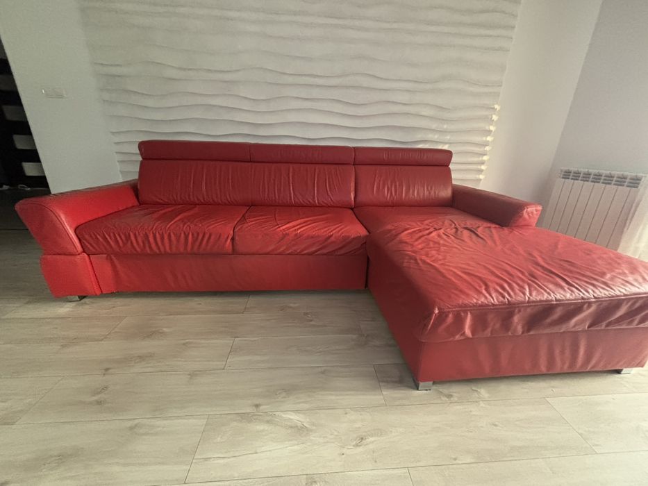 Kanapa skórzana rozkładana