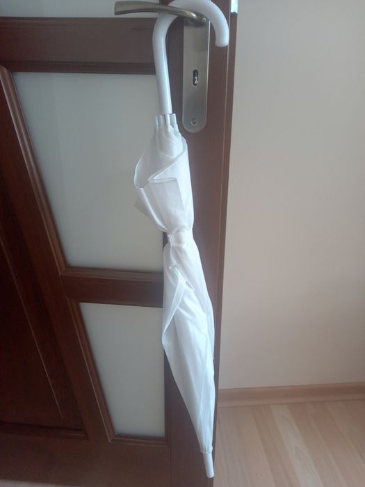 Parasol ślubny biały
