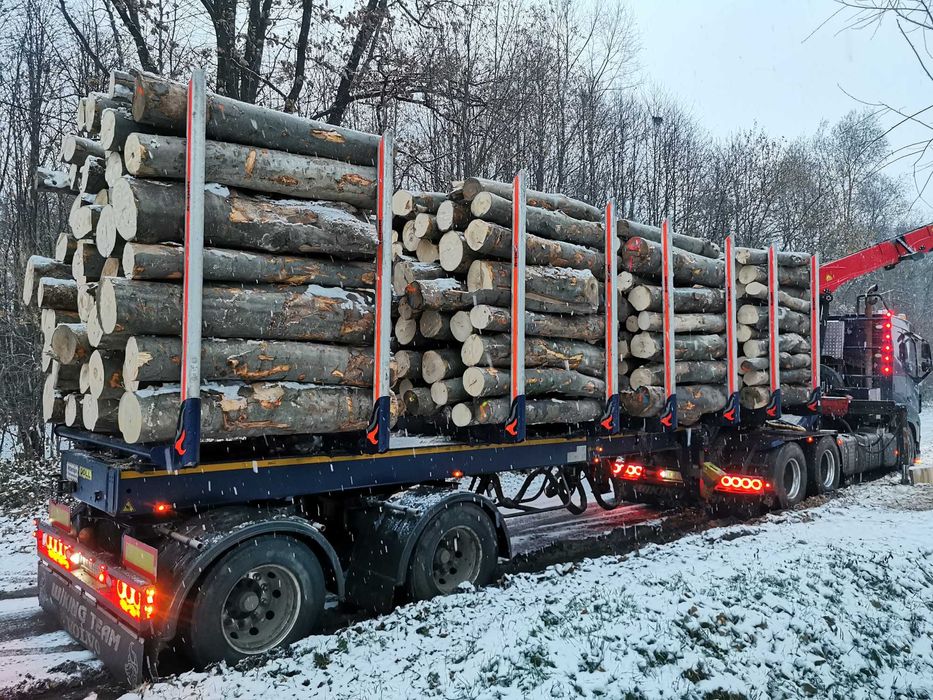 Drewno Opałowe Kominkowe Buk Grab Sezonowany Transport