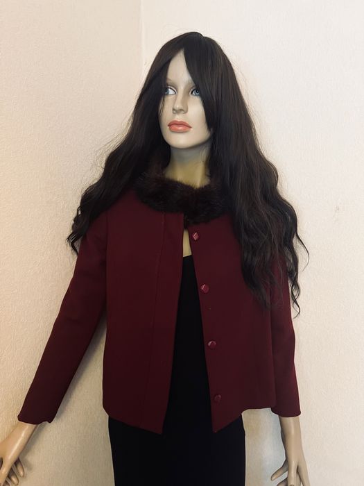 Płaszcz damski z naturalnego futra norek