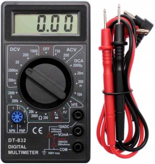 Miernik cyfrowy multimetr lcd tester przepływu