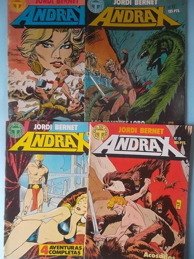 JORDI BERNET - ANDRAX - Coleção completa 12 números, Ed. Toutain