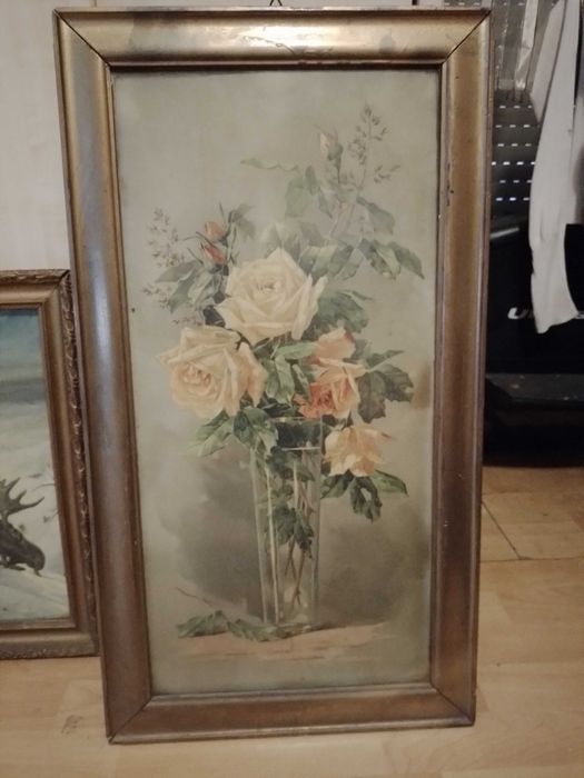 Obraz przedwojenny róza