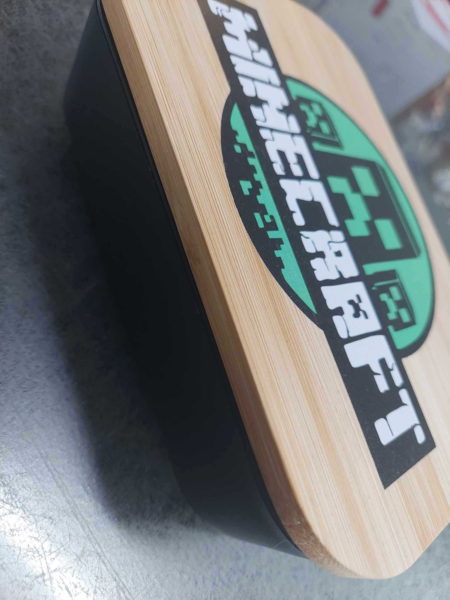 Minecraft logo Pudełko śniadaniowe 850 ml, bambusowe druk UV lunchbox