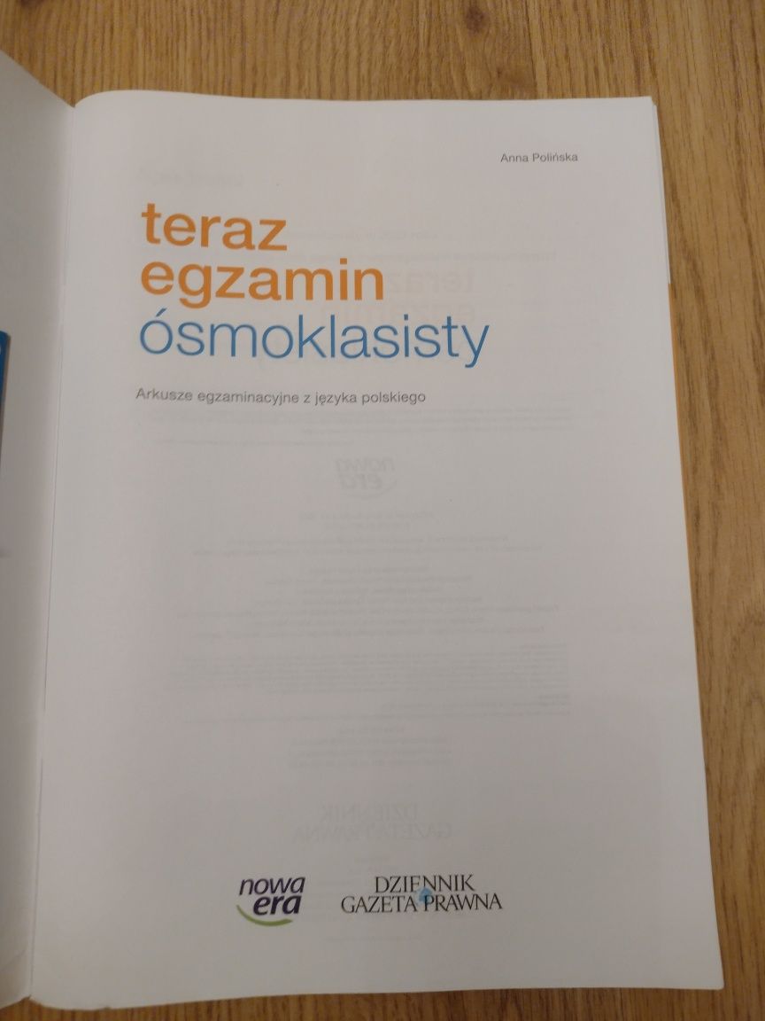 Teraz egzamin ósmoklasisty. Język polski. Arkusze. Nowa era.