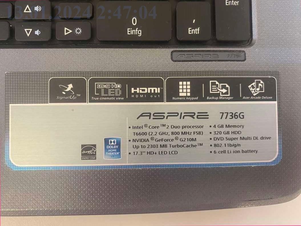 Ноут аспире асер acer aspire 7736 ноутбук лептоп