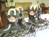 galochas botas de bombeiro para crianças