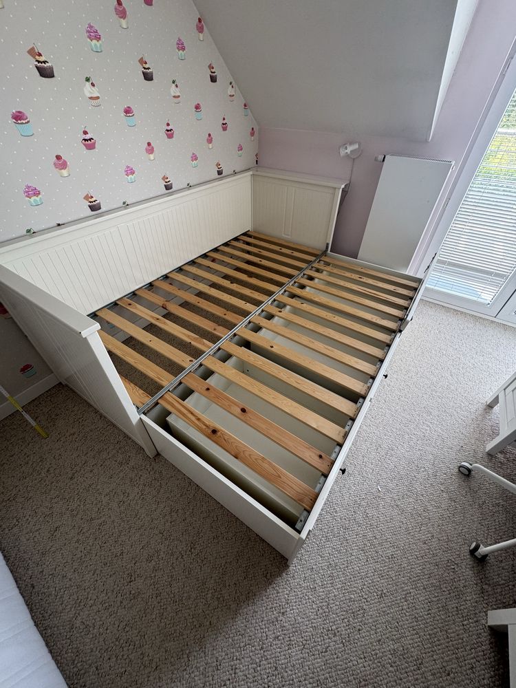 Łóżko Hemnes Ikea białe