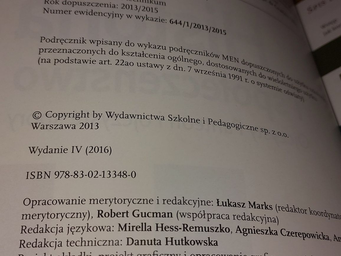 HiS podręcznik Historia i Społeczeństwo Ojczysty Panteon LO TECH 2016
