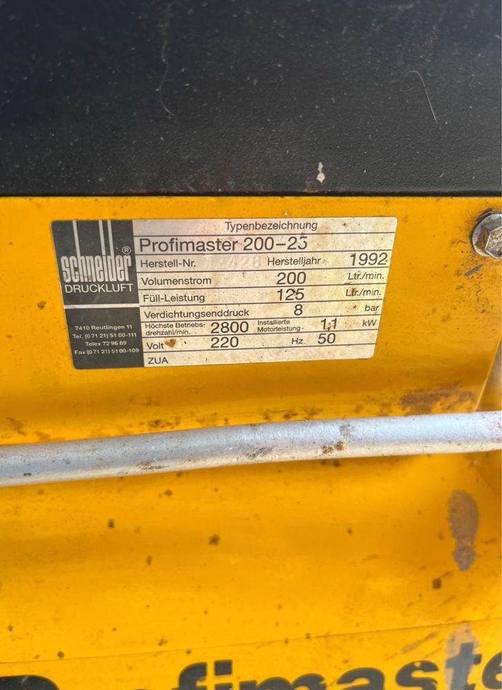 Kompresor Sprężarka Schneider Profimaster 25 L