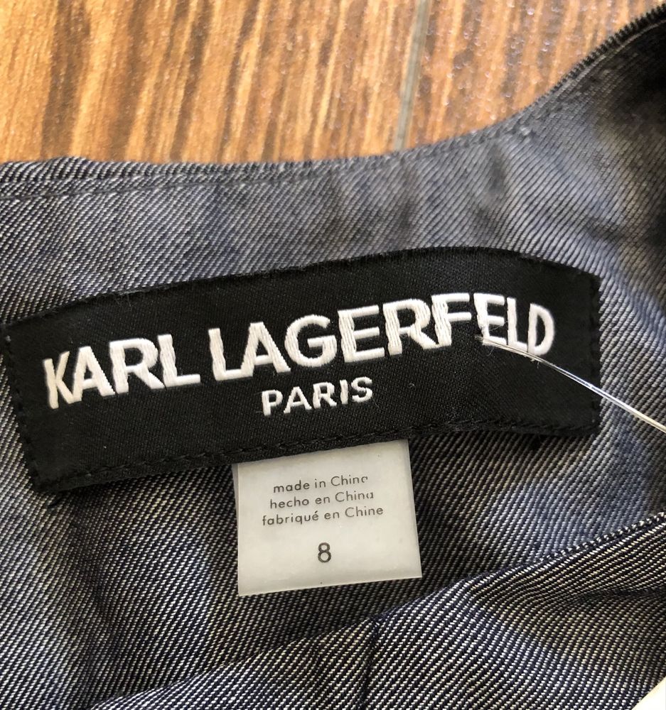 Sukienka nowa z metką r. 8 Karl Lagerfeld basic koronka