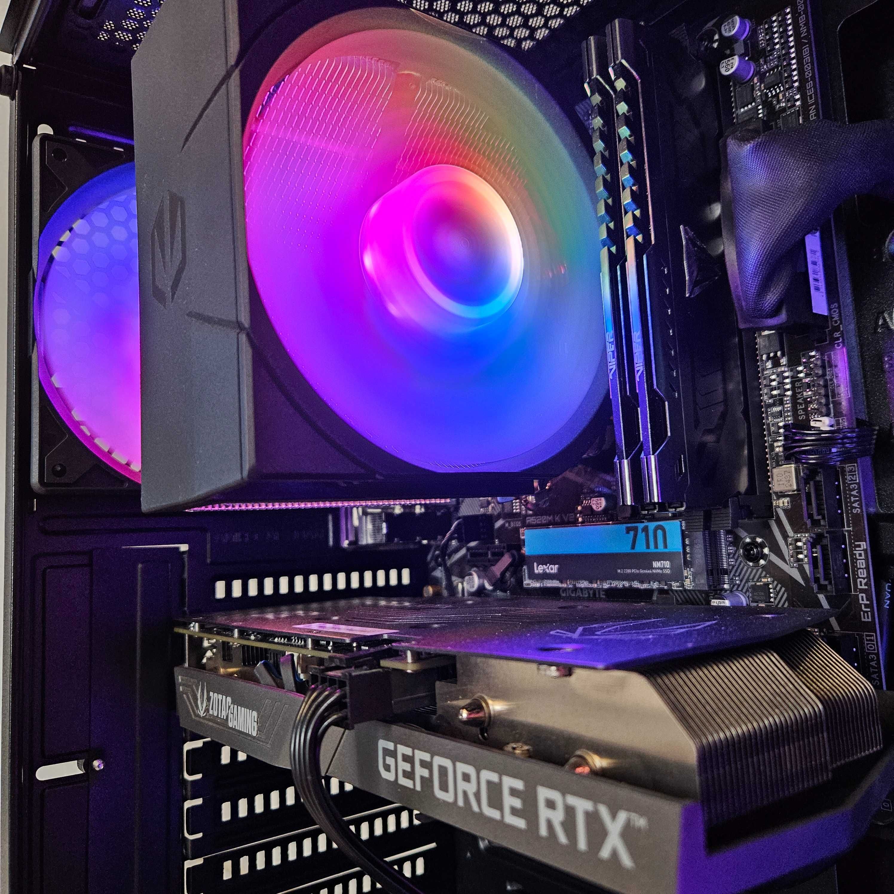 Komputer Do Gier Gamingowy RTX 3060 RYZEN 5600 32GB DDR4 1TB NVME