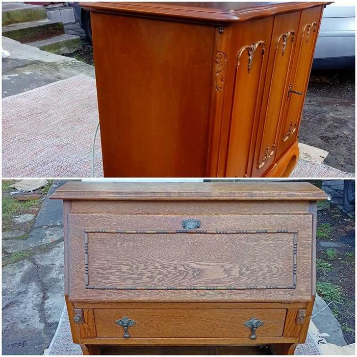 Antyczne Stare Drewniane Stylowe Meble