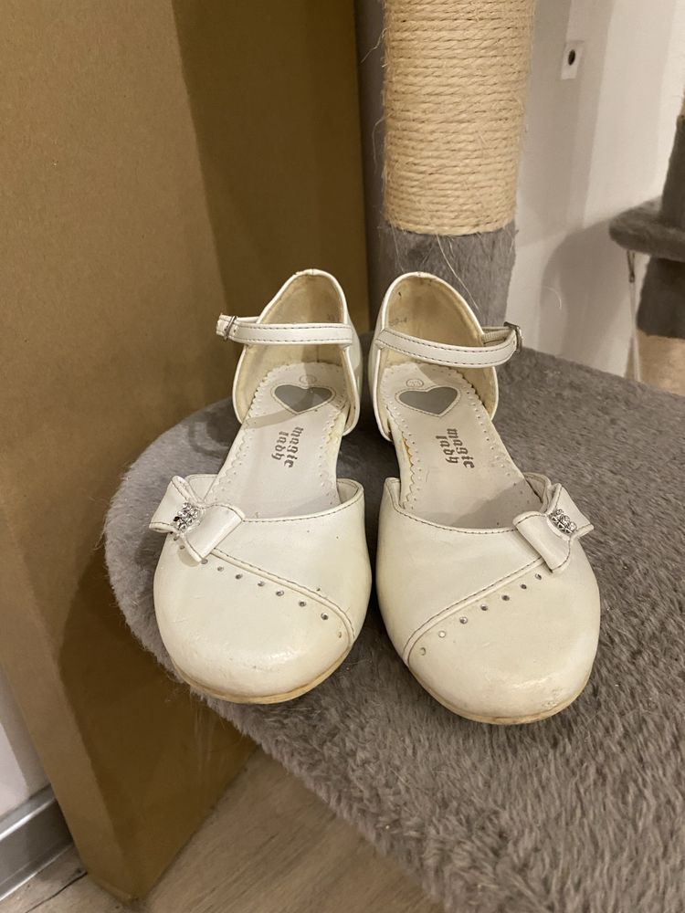Białe buty eleganckie/oficjalne komunijne