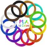 12 Sztuk Filament PLA Drukarki 3D 1,75 mm 5m