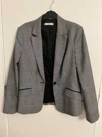 Blazer MANGO preto e branco