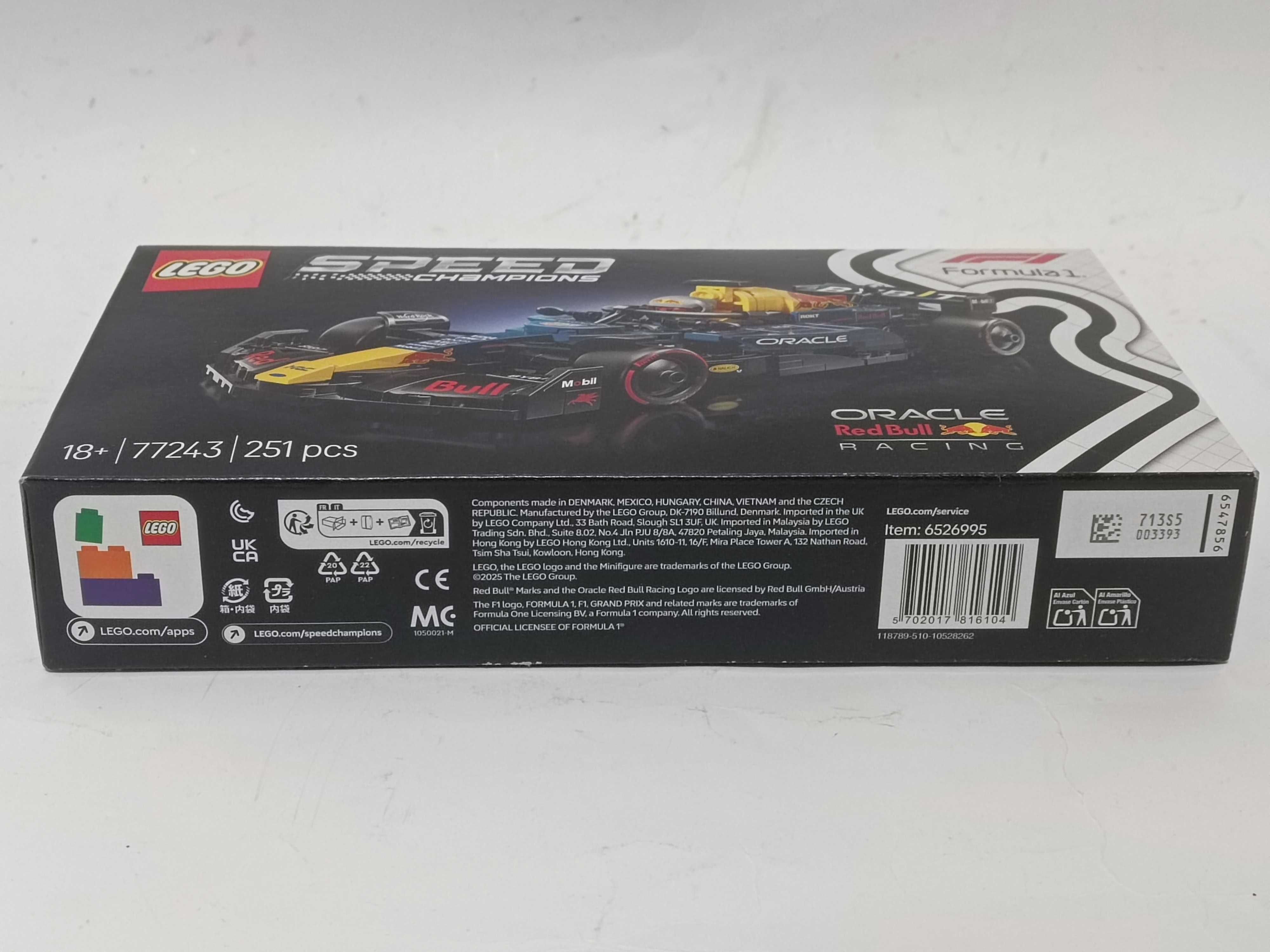 Lego 77243 Speed Champions Oracle Red Bull Rracing RB20 498/06/25s 1