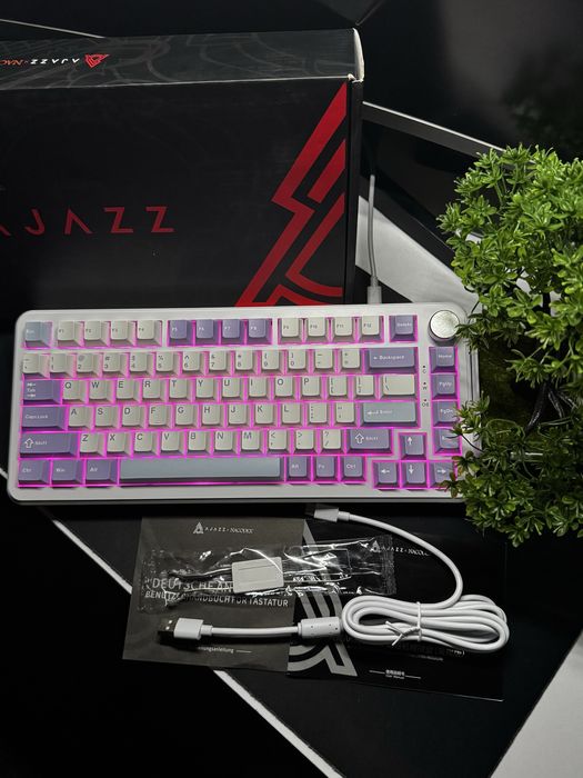 •Клавіатура Ajazz AK 820 Max Purple/ Magnetic Switch•
