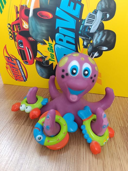 Іграшки для ванної, восьминіг, брязкальця,дитяча гра
