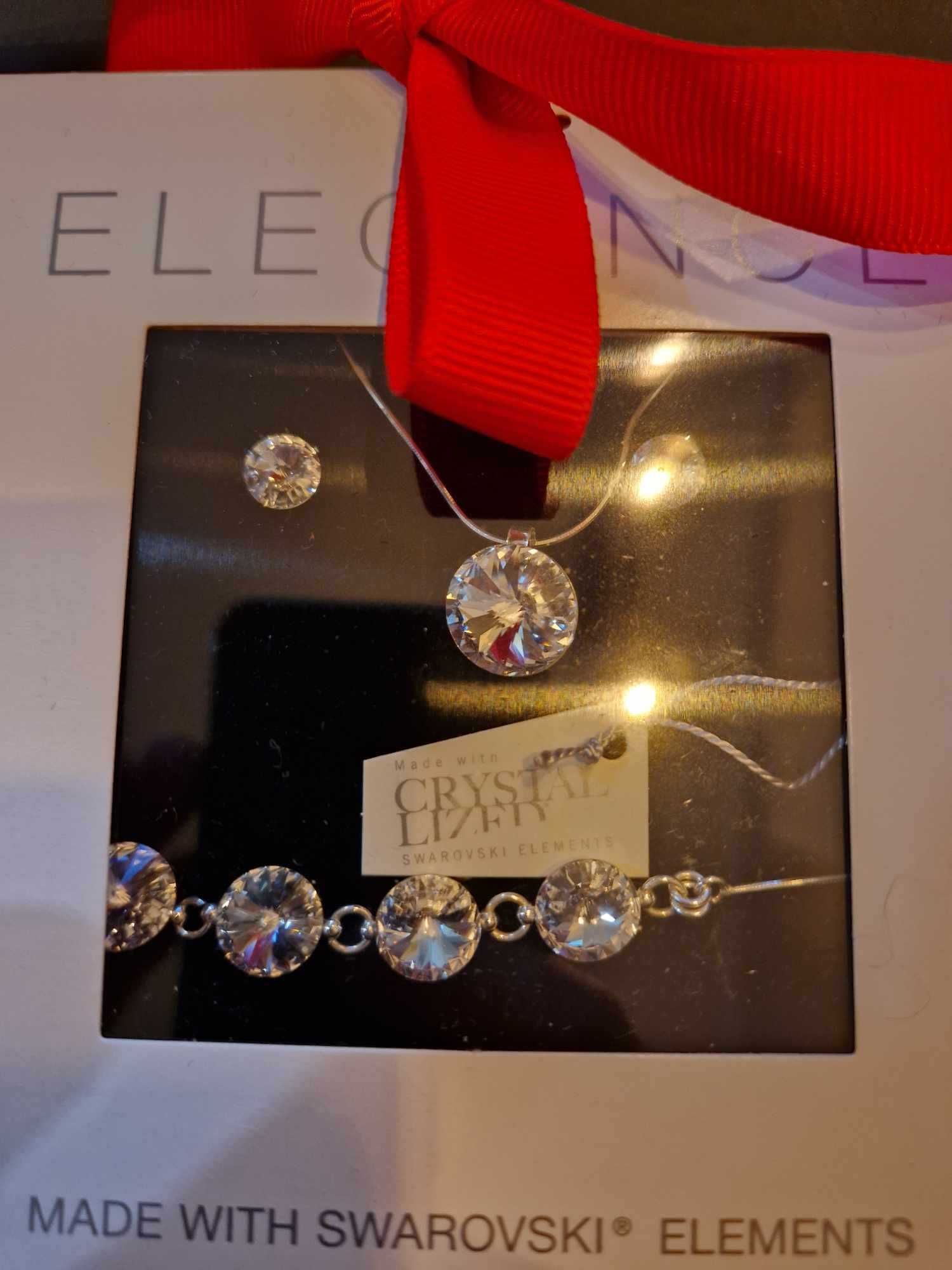 Nowy zestaw biżuterii ze srebra z kryształami Swarovski