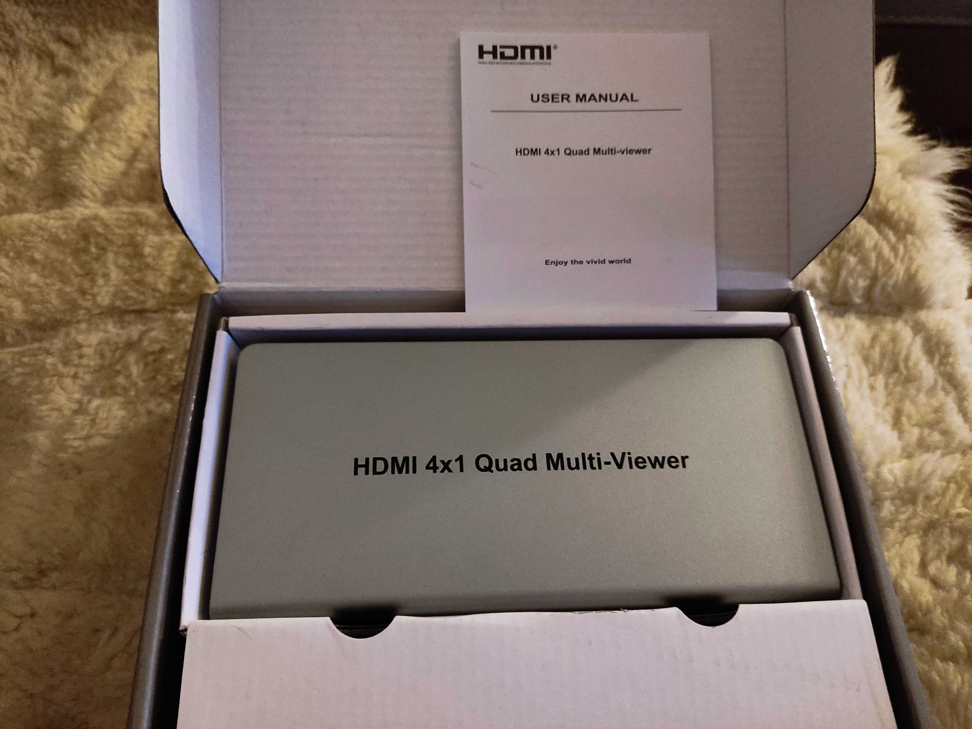 HDMI 4x1 Quad Multi-Viewer 4 ekrany w 1 FullHD