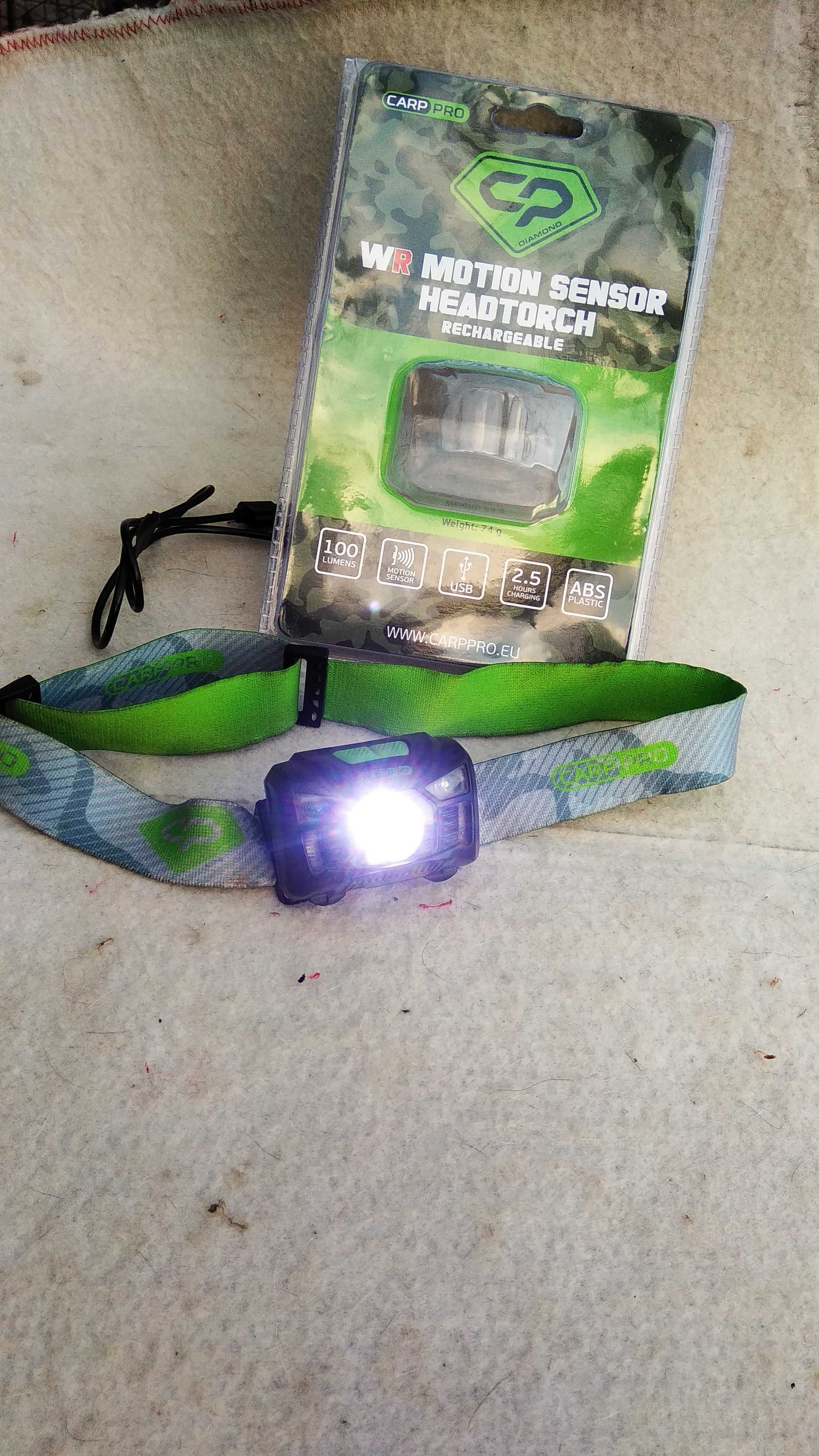 Ліхтар налобний Carp Pro Diamond WR Motion Sensor Headtorch 3W LED