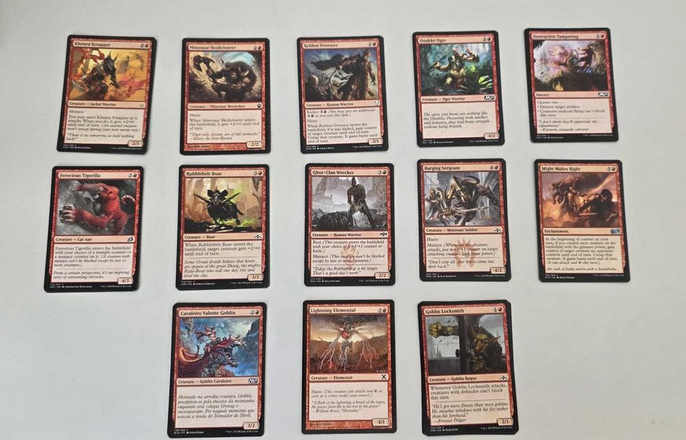 Cartas Magic - Vermelhas