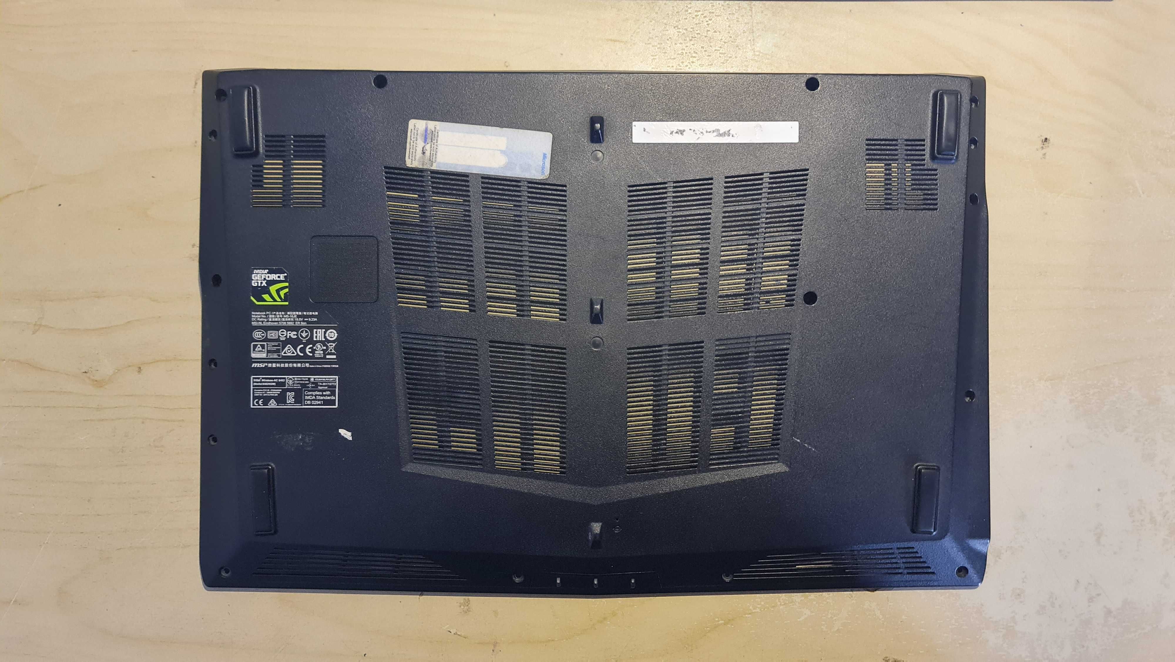 Obudowa dolna do laptopa MS-16JE 2P-6J4D2XX-Y31