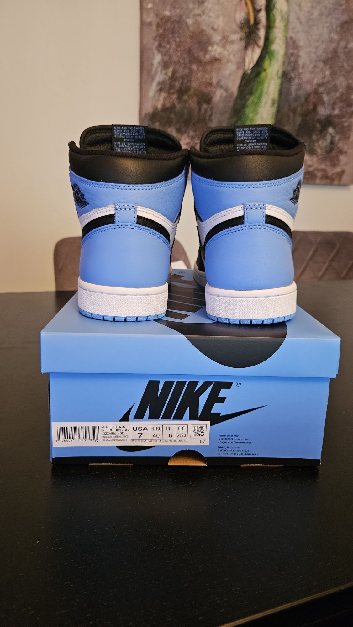 Jordan 1 High retro OG UNC Toe