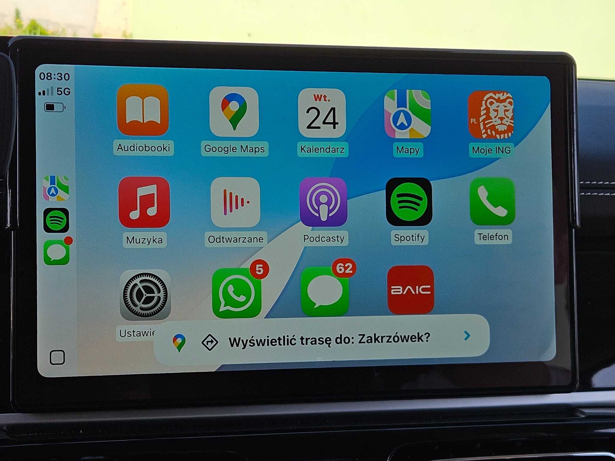 BAIC Adapter CarBitLink bezprzewodowy Android Auto i Apple CarPlay