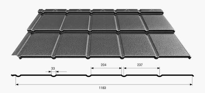 IZI 2.0 Blachodachówka Płaska dachówka modułowa BP2 8% vat