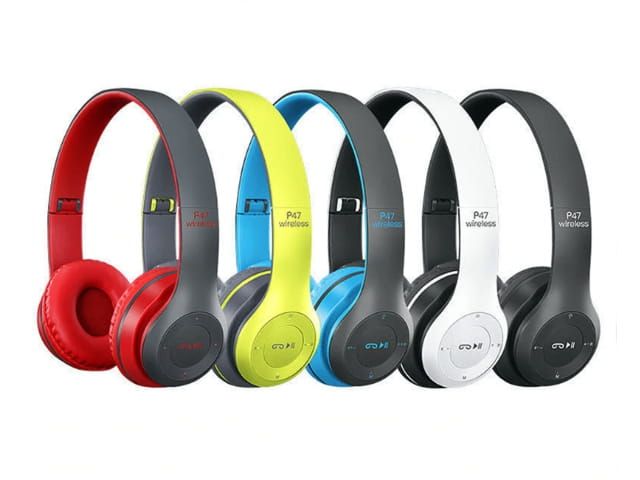 Słuchawki Bluetooth P47 z MP3 i radiem FM - Bezprzewodowe, Wydajne