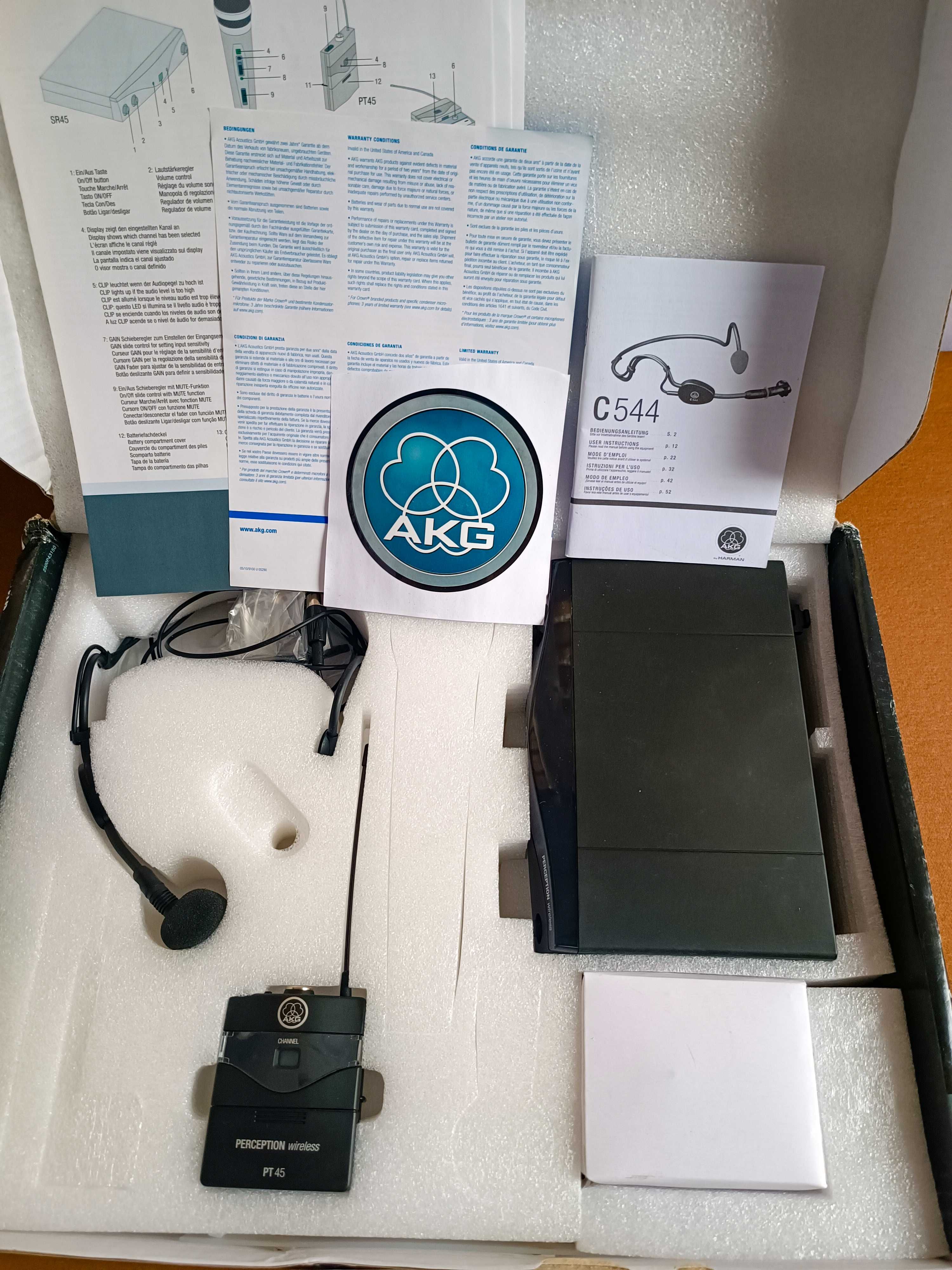 Радіосистема наголовна AKG PERCEPTION WIRELESS 45