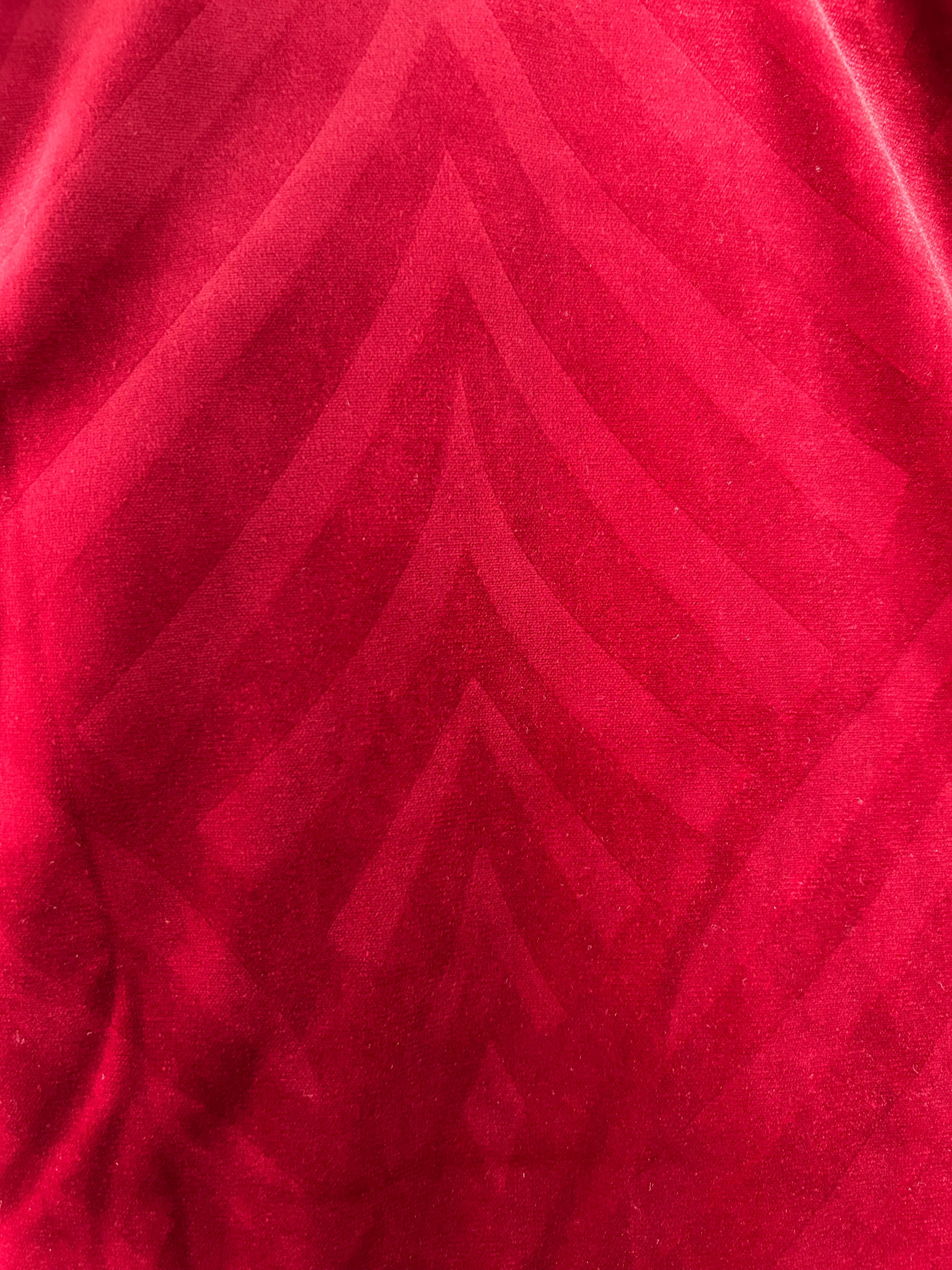 Komplet 2szt. zasłon Leafly Room99 bordo, welur