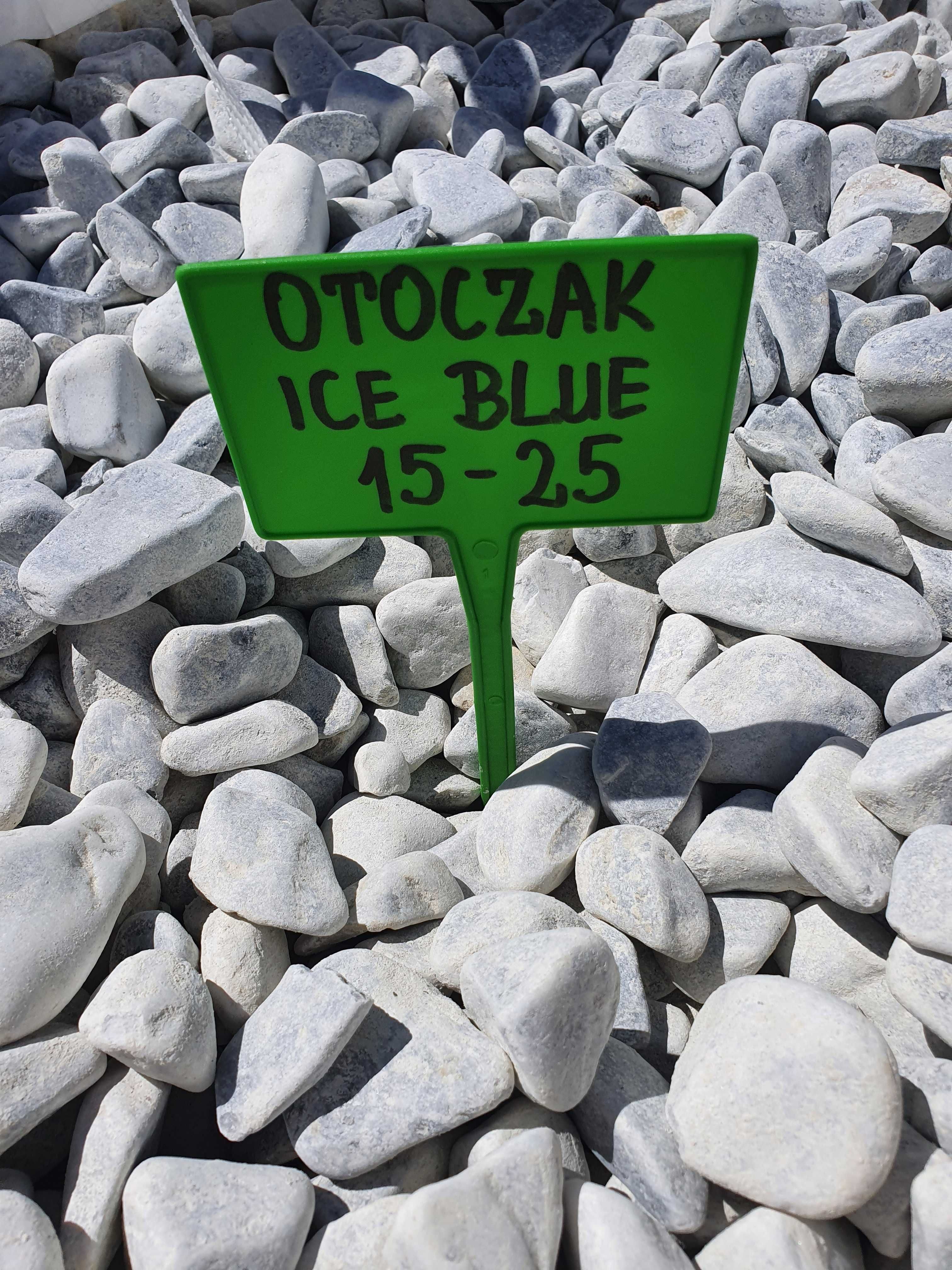 JUT Lodowy Kamień Ice Blue Kamień ogrodowy ozdobny grys otoczak perłow