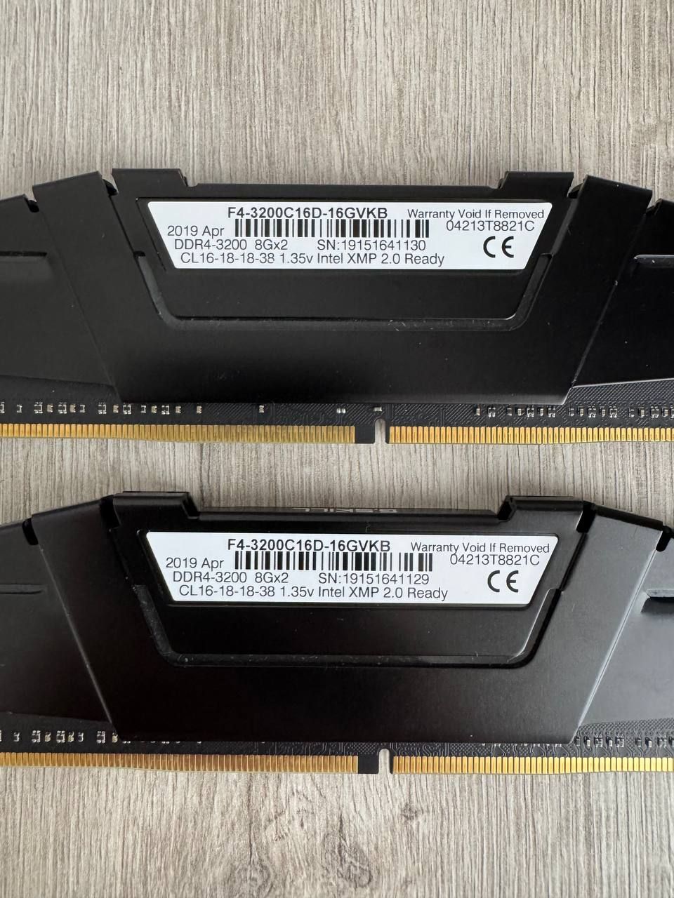 Оперативна памʼять G.SKILL Ripjaws V DDR4 DIMM (2×8GB) 3200 MHz CL16