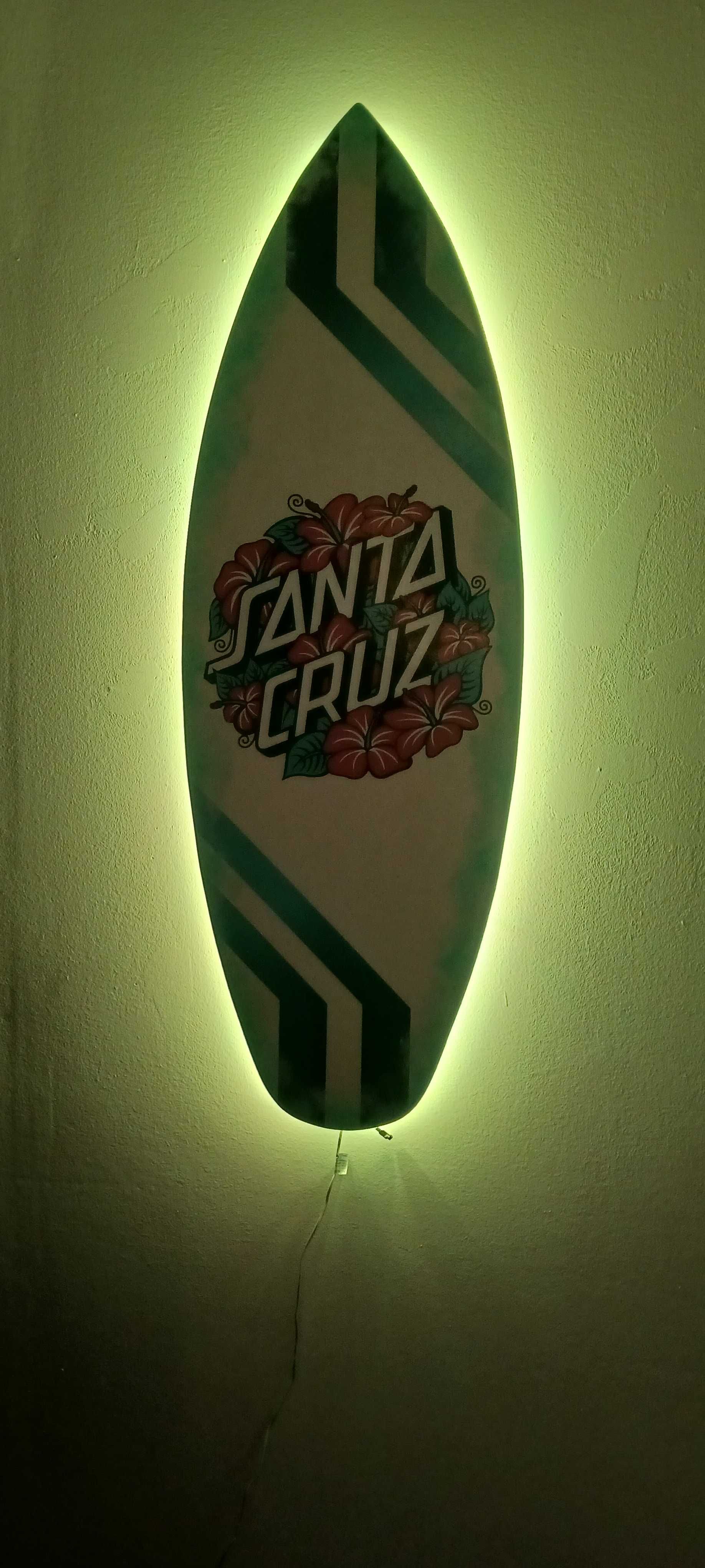 Quadro com luzes led Surf