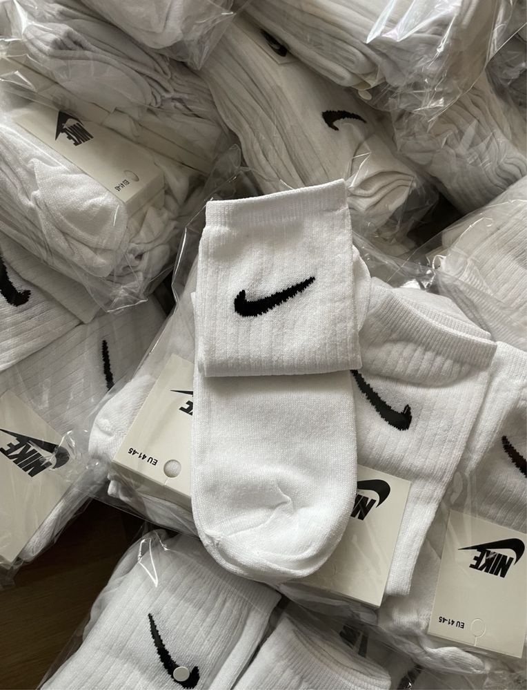 Высокие носки Nike/Оптом/ Тренировочные Найк носки шкарпетки опт білі