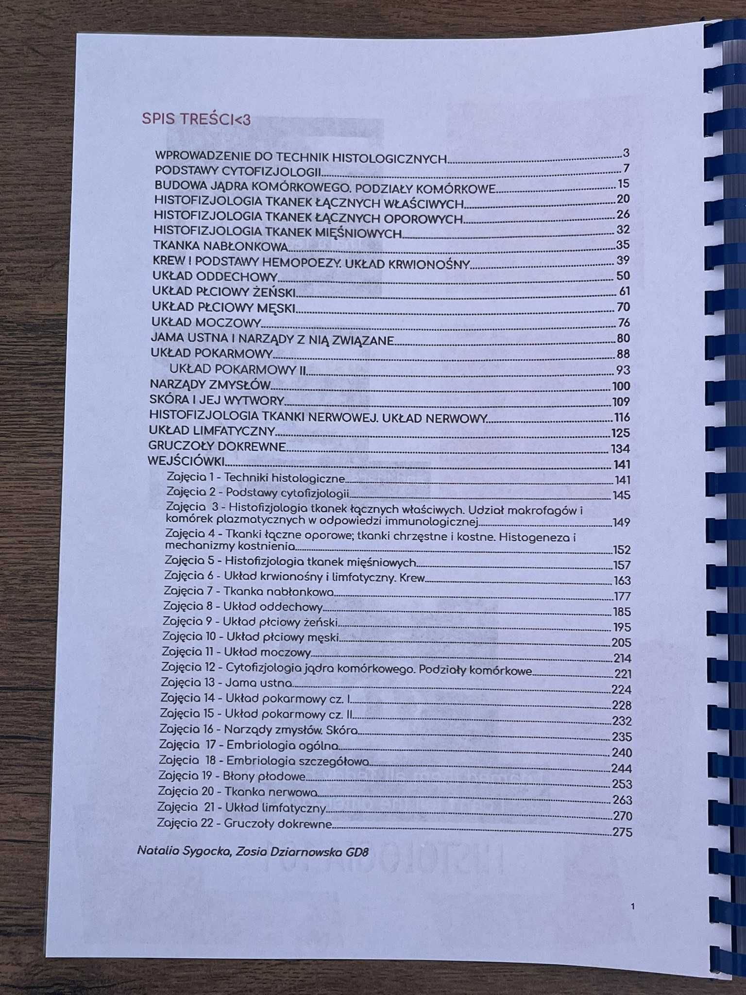 Histologia 101 skrypt z histologii