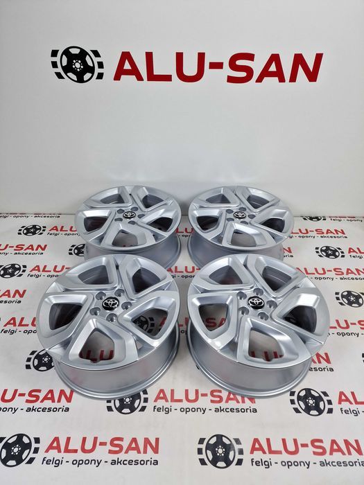 NOWE alufelgi TOYOTA 17" 5x108 - Srebrne