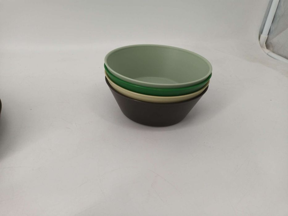 Greentainer Plastikowe, niezniszczalne zestawy zastawy stołowej, 12CS
