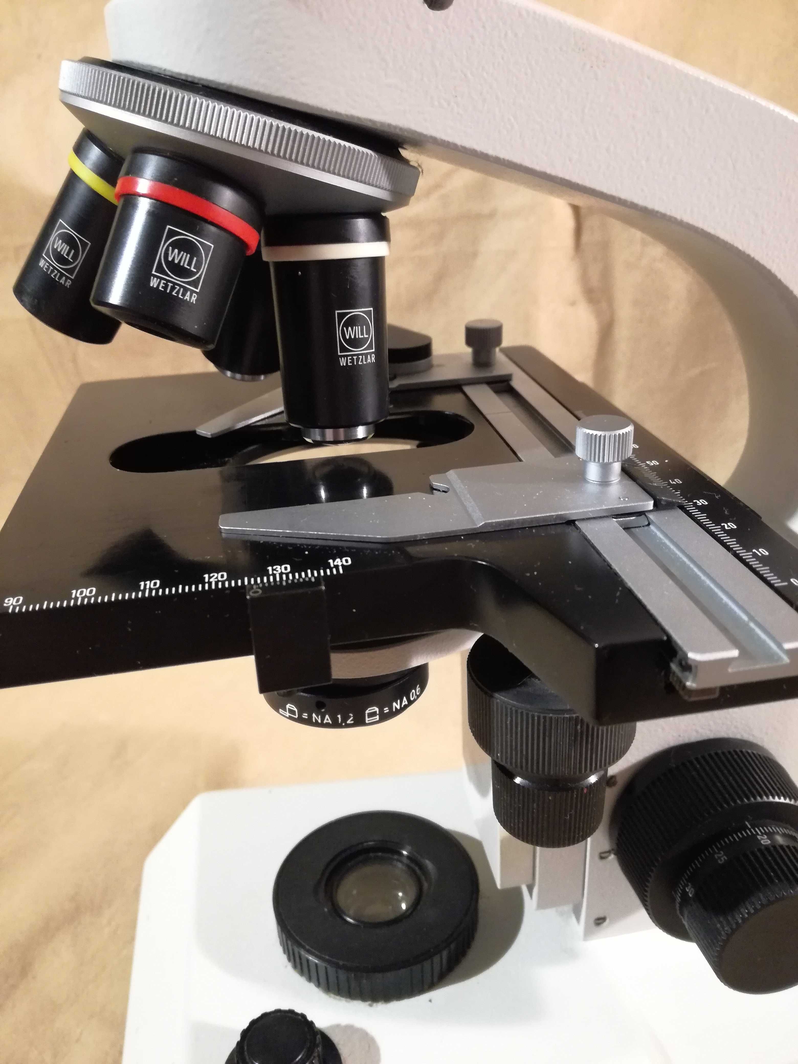 Mikroskop Biologiczny Will Wetzlar V 365 Leica Labor pzo biolar studar