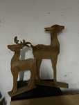 Renas de decoração artesanal de Natal