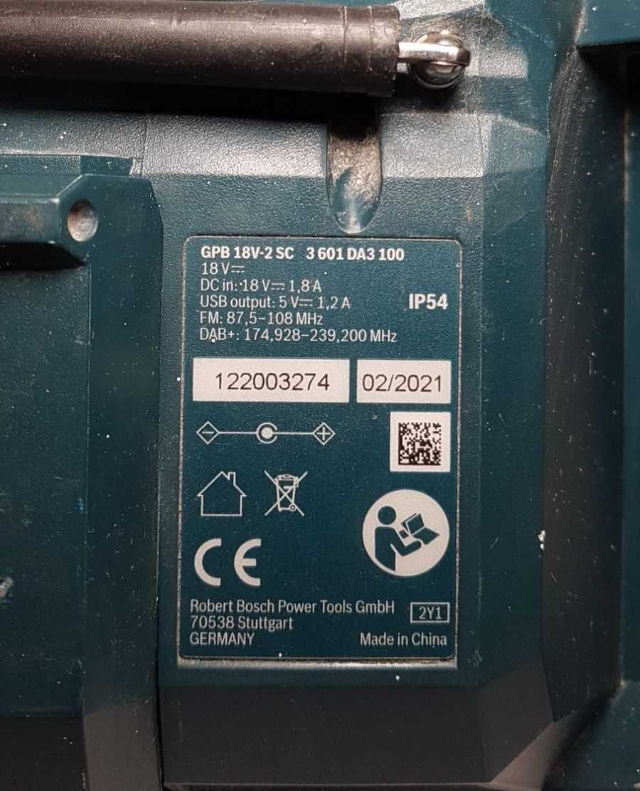 Radio Budowlane Bosch GPB 18V-2 SC 2 X 2.0AH