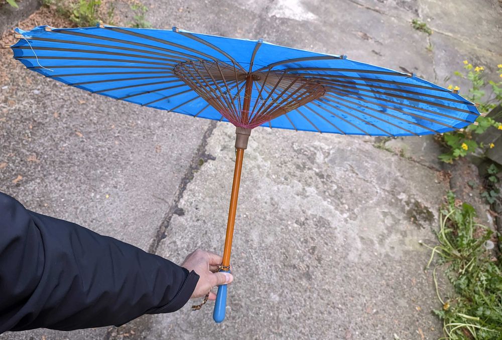 Stara PARASOLKA japońska chińska rekwizyt vintage retro dekoracja