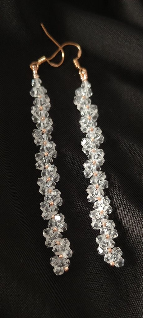 Komplet kryształowej biżuterii ślubnej